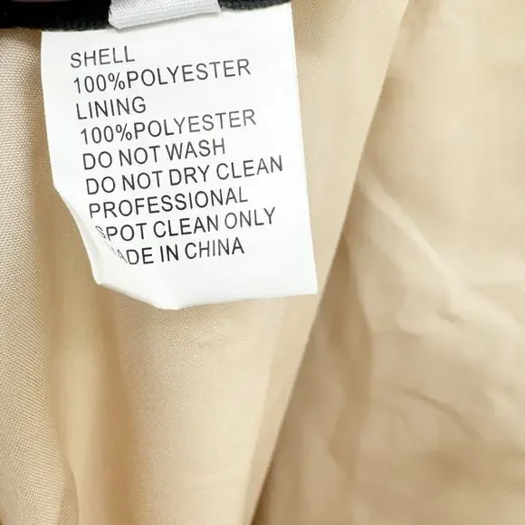 La Femme Nude Floral Appliqué Chiffon Evening Gown Maxi Dress Size 14 NWT